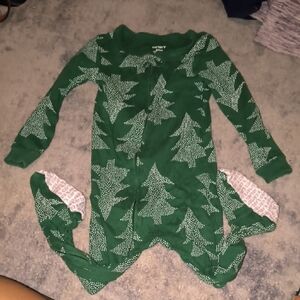 Carter's | Forest Green Tree Pattern Footie
